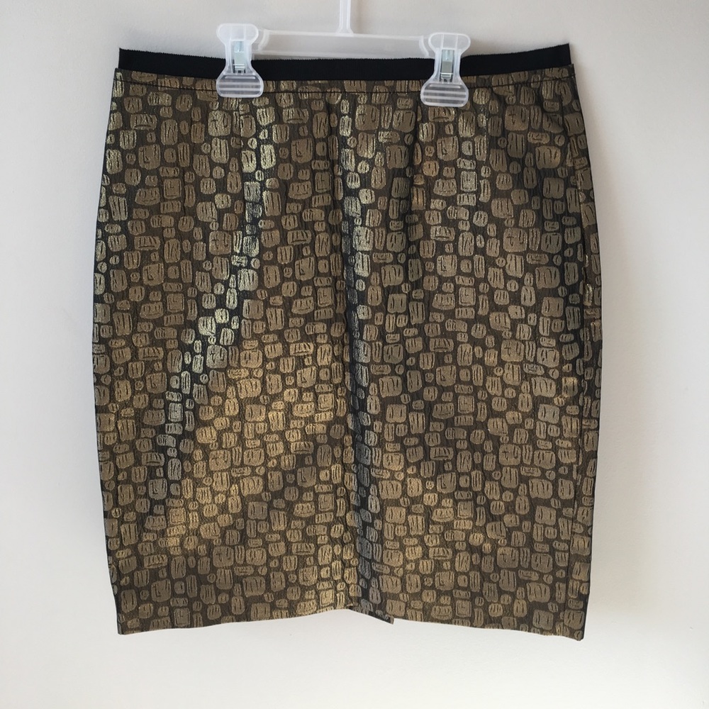 Black and gold skirt